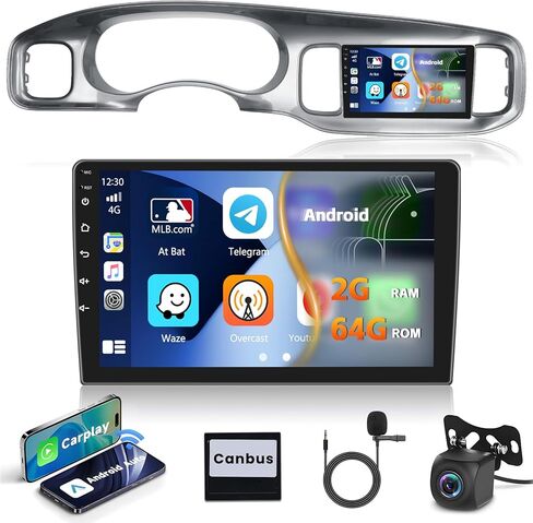 (2+64G) Inefala for Dodge Charger 2011-2014 (LHD) Android Car Radio Stereo with Wireless Carplay Android Auto, 9" Touch Screen with GPS WiFi HiFi Bluetooth FM/RDS SWC Canbus MIC Backup Camera in Saudi Arabia