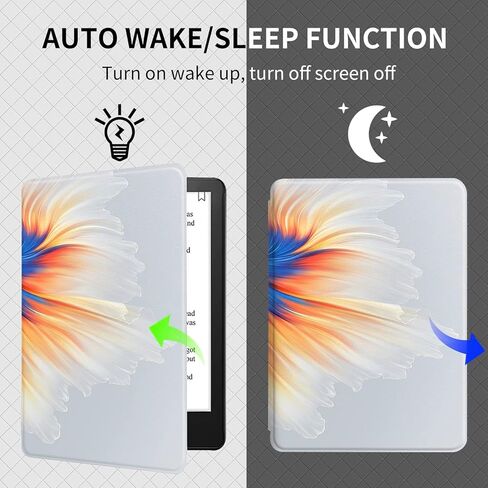 Case for Kindle Paperwhite 11th Generation 2021 6.8" Flip Silicone Cover Snow Mountain Cactus Banana Pattern Kindle Paperwhite Signature Edition Protective Shell Auto Wake Up or Sleep TPU Case (9) in Saudi Arabia