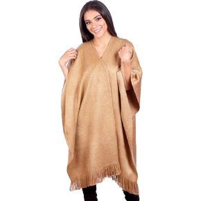 انتي الباكا شال شتوي بلون بيج سادة من الالبكة روانا للنساء in Kuwait