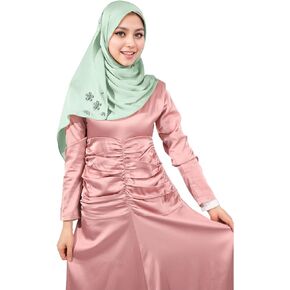PeacePray Fashion Silky Hijab Scarf Chiffon, Elegant Rhinestone Muslim Head Scarf Hijabs for Women