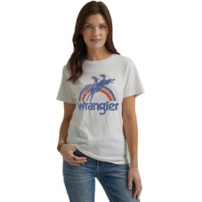Wrangler Women's Retro White Graphic Tee in Saudi Arabia
