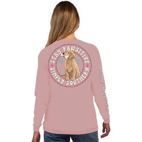 Simply Southern Stay Pawsitive Women's Long Sleeve T-Shirt