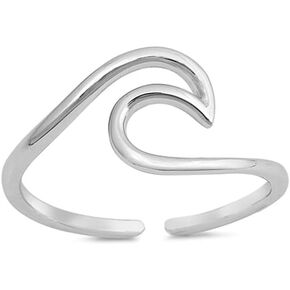 GLOW SPECTRA JEWELS Fashionable Beautiful Toe Ring In 14K Gold Finish 925 Sterling Silver Gift for Womens