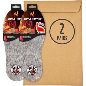 Little Hotties Thermal Insole - Versatile Trim-to-Fit Design, Cold-Resistant, Comfortable Cushioning, One Size Fits Most, for Winter Footwear