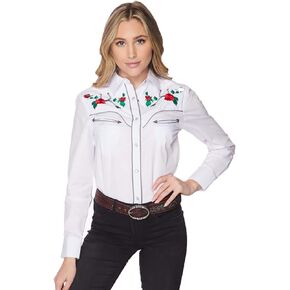 قميص نسائي غربي كاجوال بأزرار سفلية من Rodeo Clothing، قمصان مطرزة لراعية البقر الريفية للنساء