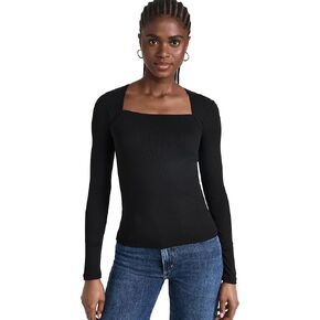Madewell Women's Angled Neck Long Sleeve Top in Saudi Arabia