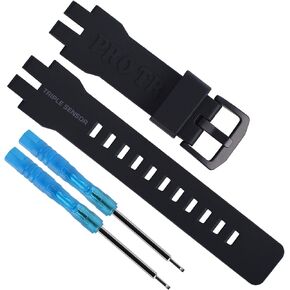 20mm Resin Watch Band Replacement for Casio Protrek PRG-300 PRW-6000 PRW-6100 PRW-3000 PRW-3100 Wirstband accessories for Men and Women