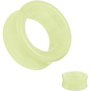 So Scene Hollow Glow in th dark synthetic stone Ear Plug gauges