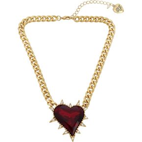 Betsey Johnson Womens Look Into Yr Heart Necklace