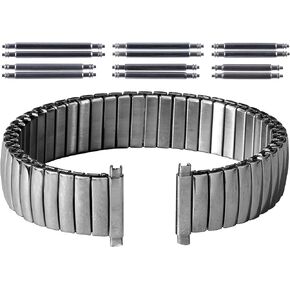 Gilden Gents Expansion 16-20mm Extra-Long High-Polish Stainless Steel Watch Band 504-SL