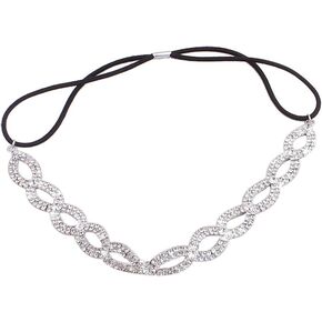 Merroyal Fashion Rhinestones Headband Crown For First Communion, Wedding, Pageant