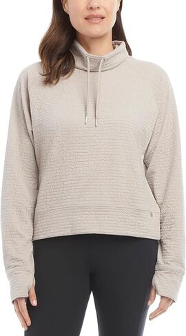 Danskin Women's Funnel Neck Textured Pullover Top in Saudi Arabia