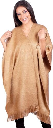 انتي الباكا شال شتوي بلون بيج سادة من الالبكة روانا للنساء in Kuwait