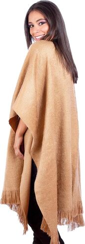 انتي الباكا شال شتوي بلون بيج سادة من الالبكة روانا للنساء in Kuwait