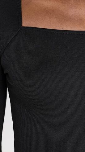 بلوزة Madewell النسائية ذات الرقبة الزاوية والأكمام الطويلة in Saudi Arabia