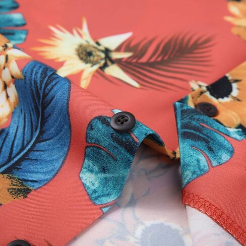 قمصان هاواي رجالي من MCEDAR فضفاضة بأكمام قصيرة وأزرار للأسفل، قميص شاطئ ألوها الاستوائي - كبير وطويل in Kuwait