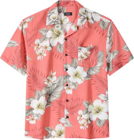 قمصان هاواي رجالي من MCEDAR فضفاضة بأكمام قصيرة وأزرار للأسفل، قميص شاطئ ألوها الاستوائي - كبير وطويل in Kuwait