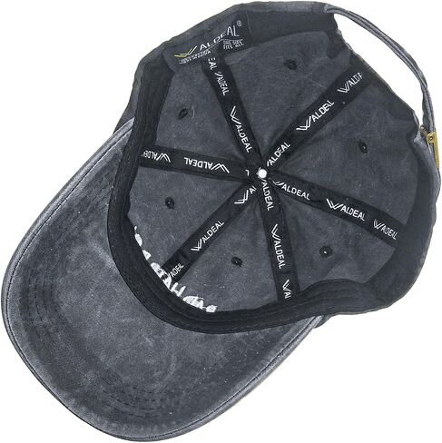 Waldeal Men's Papa Bear Embroidered Washed Denim Adjustable Baseball Cap Dad Hat in Saudi Arabia