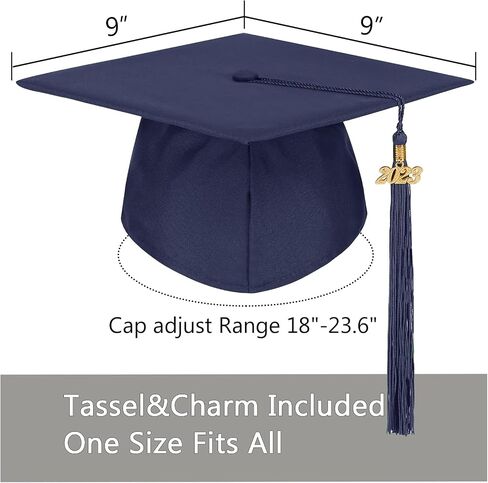 TOONRAIN Graduation Gown Cap Matte Graduation Costume Gown Tassel Set Graduation Clothes and Stole for High School & Bachelor in Kuwait