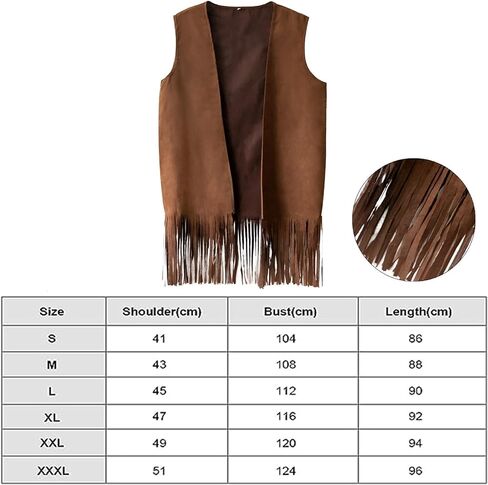 LiuSuper 5 قطع أزياء الهبي مجموعة هامش سترة شعر مستعار بني سترة زي ملحق للرجال النساء 60s 70s موضوع حفلة الهالوين التنكرية in Kuwait