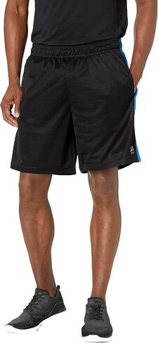 Southpole Men's Athletic Gym Mesh Shorts with Pockets, Lightweight, Quick Dry, Breathable, Black Royal, XX-Large in Kuwait
