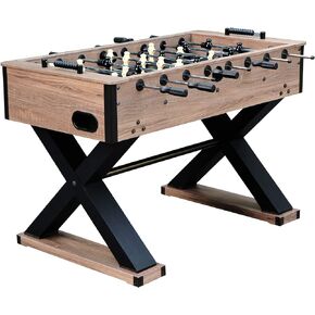 Hathaway Excalibur 54-in Competition Foosball Table, Arcade Table Soccer, Perfect for Family Game or Recreation Rooms, Includes (2) 36-mm ABS Foosballs and Built in Ball Returns