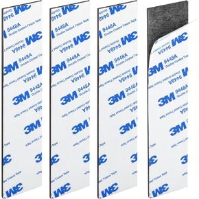 Magnetic Strips with Strong Adhesive Backing (5.9 x 2.35 inches) Magnetic Tape with Adhesive Backing Heavy Duty Magnet Strips for Refrigerator Whiteboard, Most Surface (150 x 60 x 2 mm, 2 pcs)