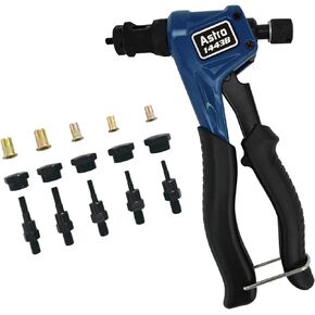 Astro Pneumatic Tool 1443B Professional Hand Rivet Nut Kit SAE & Metric with Rivet Nuts