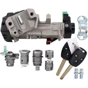 New Complete Set Ignition Switch Cylinder Door Lock Trans Key for Honda Accord 2006-2007
