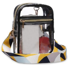 Clear Bag Stadium Approved, Women Clear Crossbody Purse Bag, Clear Stadium Bags for Sporting Events, Concerts