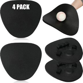 Baseball Training Glove Foam Fielding Trainer Infield Training Gloves Baseball Fielding Gloves for Quick Hands Batting Training Practice Two Hands, Black Color