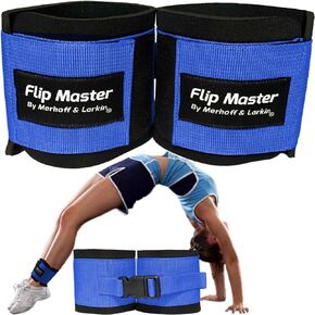 Flip Master Ankle Straps Tumbling Trainer | Gymnastics & Cheerleading Equipment for Back Flip/Tuck & Handspring Form | Adjustable Band for Girls, Boys & Adults | for Cheer, Dance & Gymnastic Practice