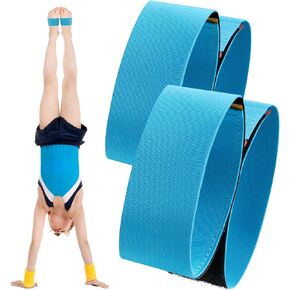 2 Pairs Gymnastics Sticky Toes Gymnastics Tumbling Trainer Aid Cheerleading Dance Equipment Athlete Adjustable Bands Sticky Feet Together to Help Gymnastics Training Back Flip Tuck
