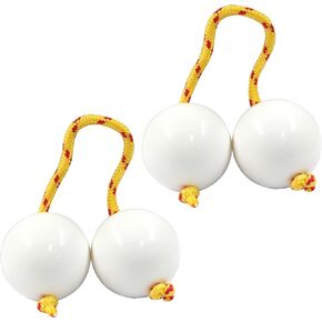Hordion 2 Pair Aslatuas Rhythmic Ball Kashaka Shaker, Hand Percussion Instruments African Shaker Rattle Asalato Shaker for Adults Teenagers Beginners, Black