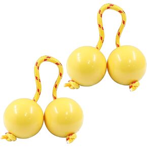 Hordion 2 Pair Aslatuas Rhythmic Ball Kashaka Shaker, Hand Percussion Instruments African Shaker Rattle Asalato Shaker for Adults Teenagers Beginners, Black