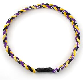 MapofBeauty Unisex-adult 18 Inch Sport Style Three Colors Fashion Three Braided Rope Tornado Necklace