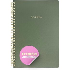 Kunitsa Co. Fitness Journal for Women. Track Workouts, Meals, and Weight Loss. Undated, Fits 120 Workouts (Sage, 6 x 8.5 in)