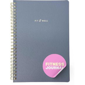 Kunitsa Co. Fitness Journal for Women. Track Workouts, Meals, and Weight Loss. Undated, Fits 120 Workouts (Sage, 6 x 8.5 in)