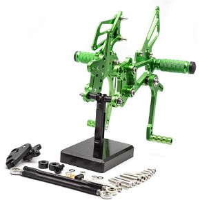 FXCNC CNC CBR 600RR Billet Motorcycle Rearset Foot Pegs Rear Set Footrests Fully Adjustable Foot Boards Compatible with CBR600RR 2007 2008