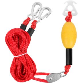 Self Centering Tow Harness for Watersports with Foat Ball, Heavy Duty Boat Tow Harness with 2 Permanent Antirust Stainless Steel Rider
