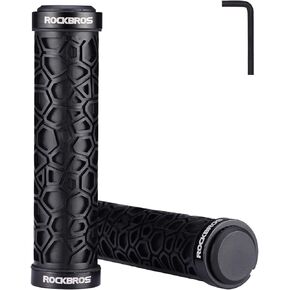 ROCKBROS Bike Handlebar Grips Double Lock-on Bike Grips Non-Slip Bicycle Handlebar Grips for MTB, BMX, Scooters, Folding Bikes 22.2mm