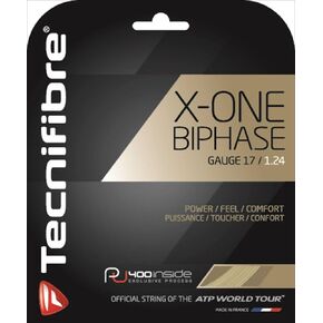 Tecnifibre X-One Biphase (17-1.24mm) String Set (Natural)
