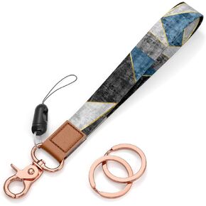 Rimilak Wristlet Keychain, Wrist Lanyard Key Chain for Women Men Car Keys ID Badges Card Wallet Phone Camera