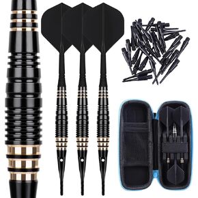 CyeeLife Professional Soft Tip Darts Set 18 Grams with 30 Extra Dart Tips and Gift Storage Box,Darts Plastic Tip