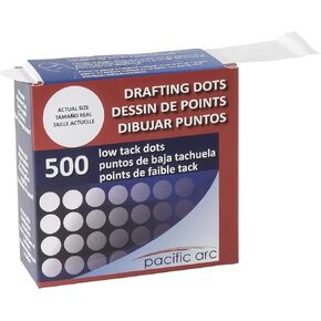Pacific Arc Professional Blank Drafting Dots 7/8", Roll of 500 Dots per Box