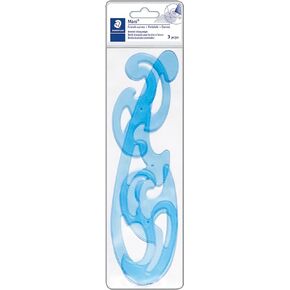 Staedtler Mars 571 Set of 3 Shapes of French Curves, 57140WP