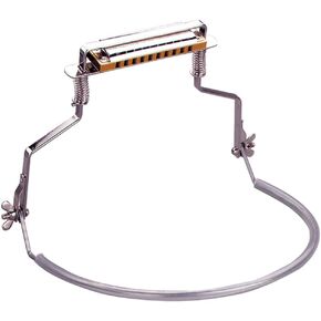 Hohner Harmonica Holder HH01,10 Hole Professional Harmonica Holder Neck, Anti-Scratch Adjustable Harmonica Neck Brace,Hands-Free & Juliet Music Note Sticker