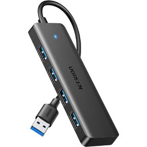 UGREEN USB 3.0 Hub, 4 Ports USB A Splitter Ultra-Slim USB Expander for Mouse, Keyboard, Flash Drive, U Disk, Printer Compatible with Laptop, Desktop PC, Xbox, PS5, and More