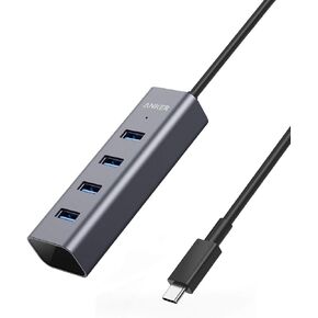 Anker USB C Hub, Aluminum USB C Adapter with 4 USB 3.0 Ports, for MacBook Pro 2018/2017, ChromeBook, XPS, Galaxy S9/S8, and More