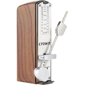 Btuty Mechanical Metronome Portable Mini Universal Metronome 11cm Height for Piano Guitar Violin Ukulele Chinese Zither Music Instrument (Light mahogany)